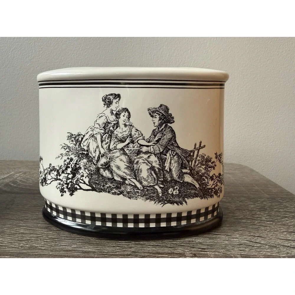Waverly Country Life Toile Ceramic Classic French Country Bathroom Old Money